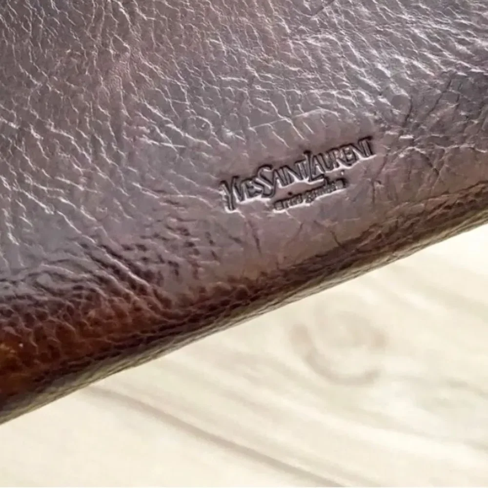 ⭐️Yves Saint Laurent⭐️ YSL *unisex* Brown Soft Leather Wallet